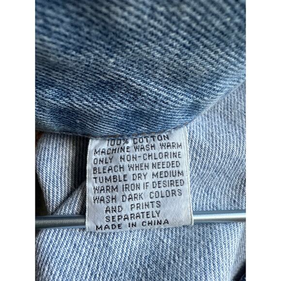 Vintage 90s HBO Branded Denim Jean Jacket Size Large - Picture 4 of 7